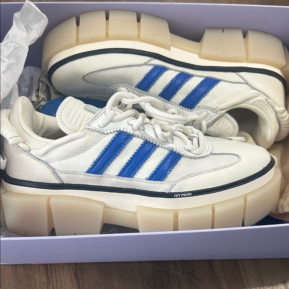 IVY PARK White and Blue Sneakers